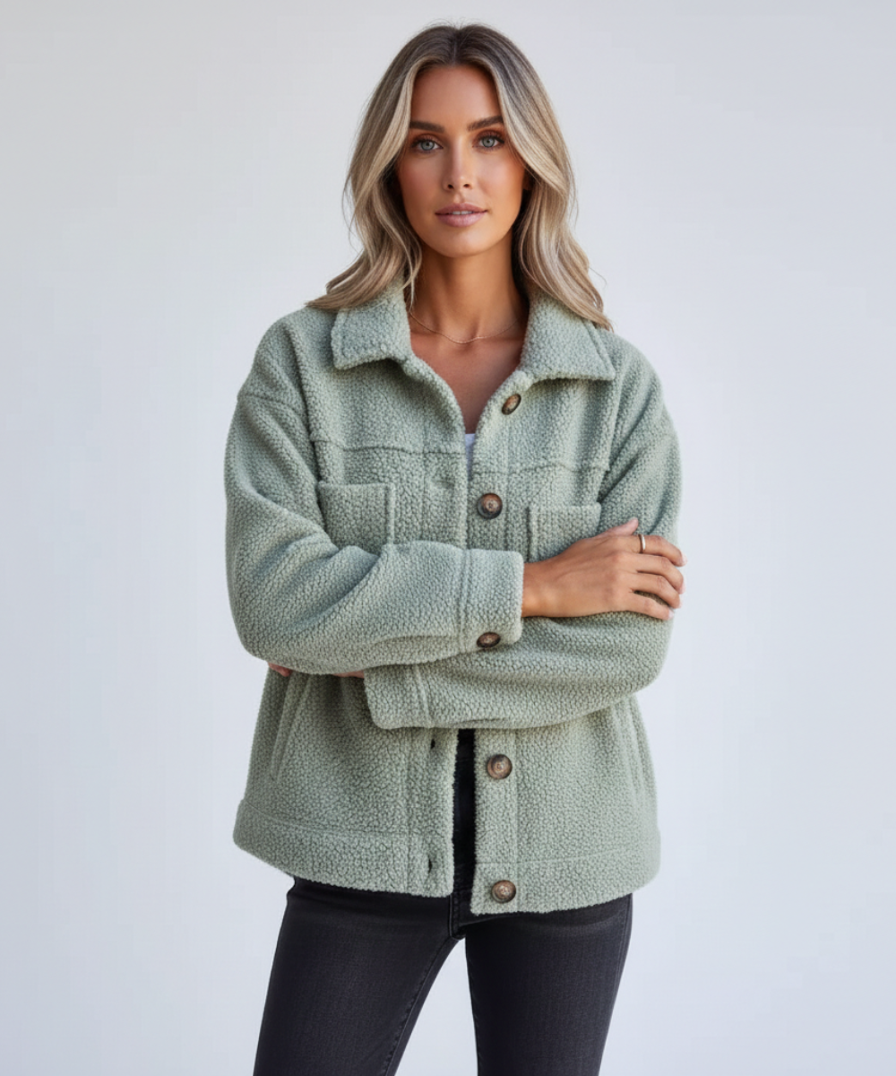 Rocío | Chaqueta de polar suave con botones