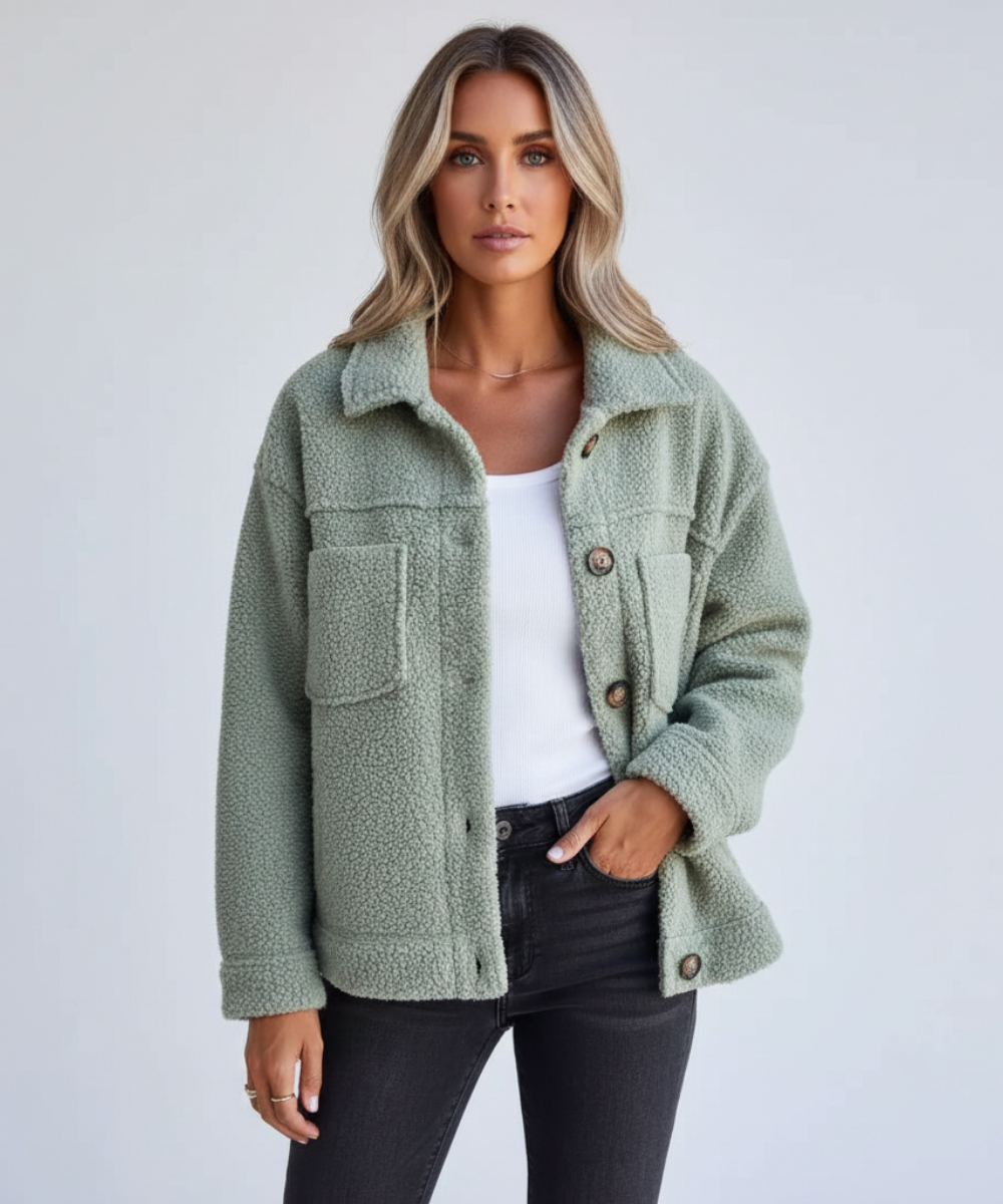 Rocío | Chaqueta de polar suave con botones