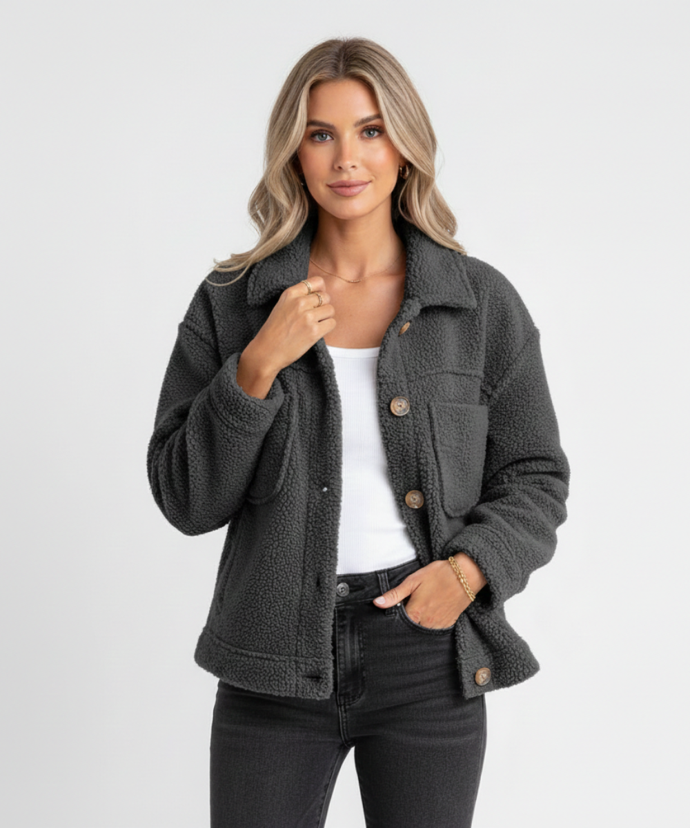 Rocío | Chaqueta de polar suave con botones