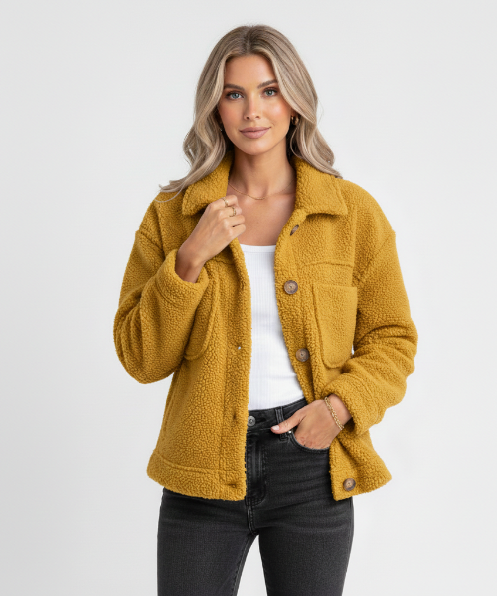 Rocío | Chaqueta de polar suave con botones