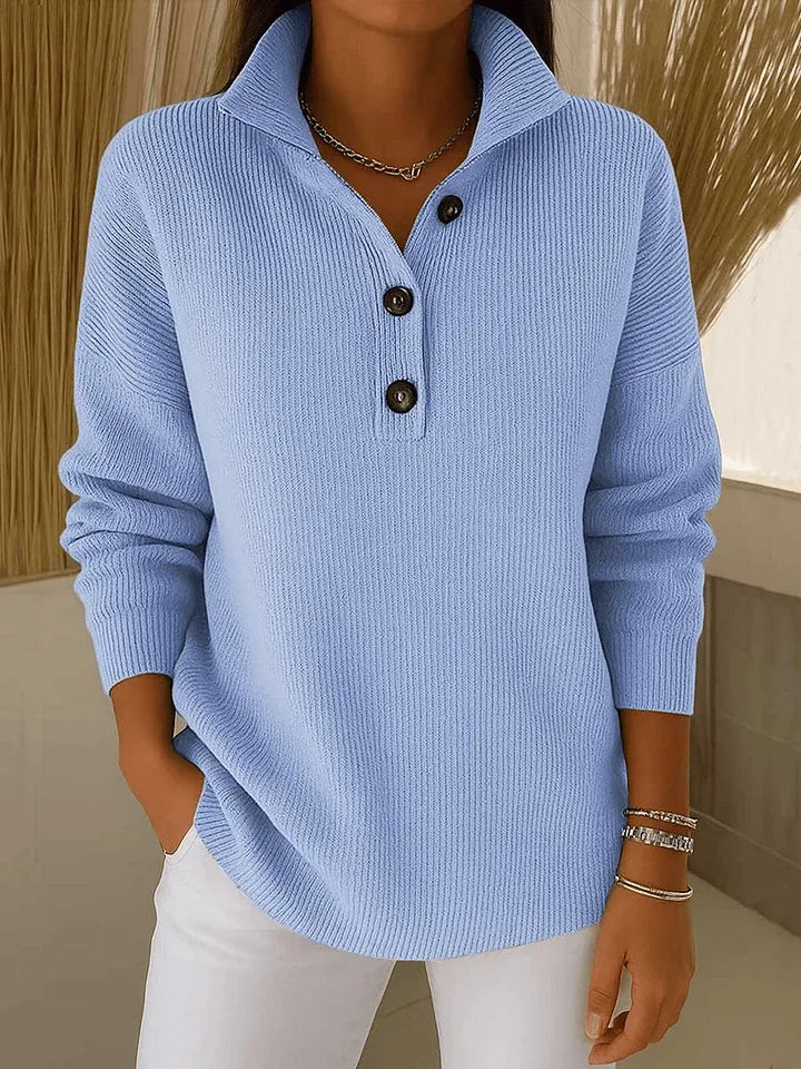 Genoveva | Jersey Polo con Cuello de Pico