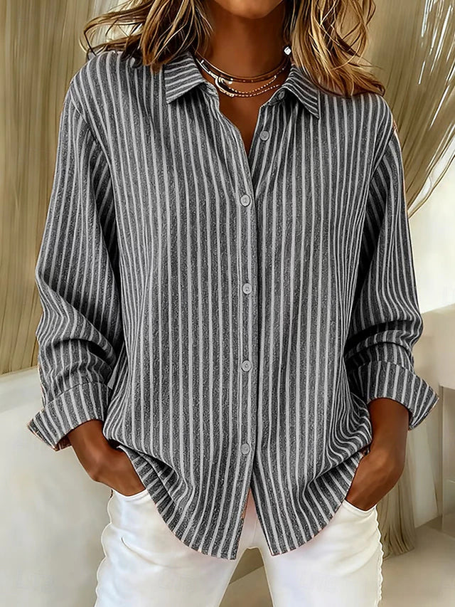 Isabel | Camisa de Rayas con Botones