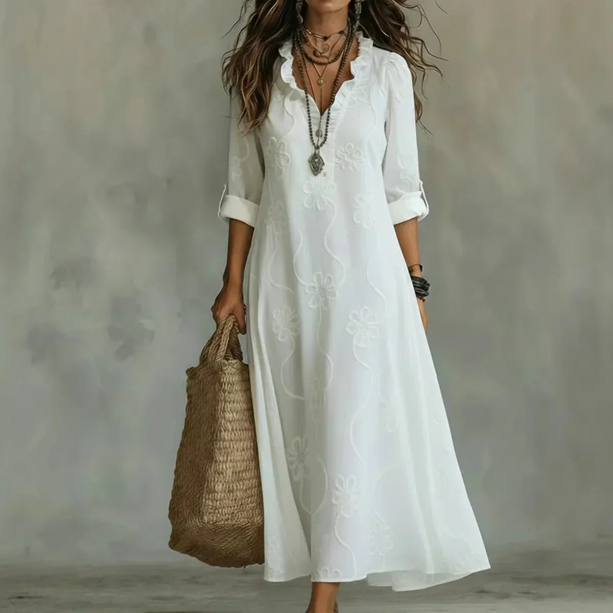 Bonifacia | Vestido Largo Fluido