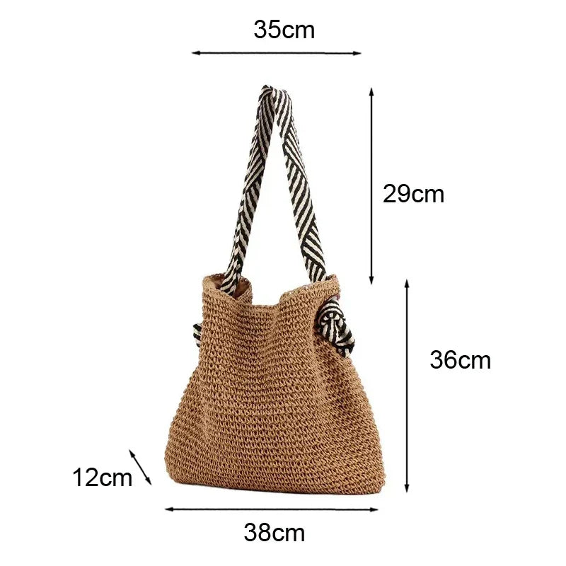 Thais | Bolso tote boho tejido diario