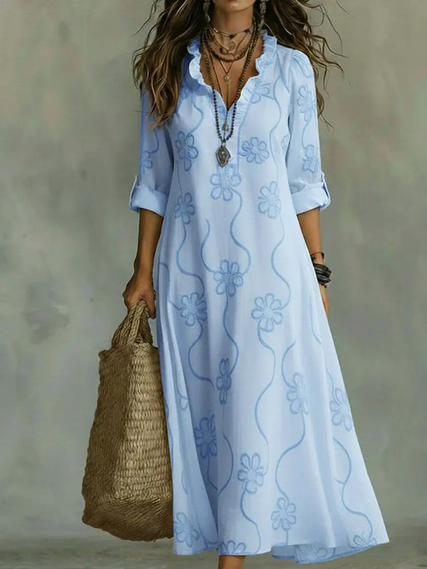 Bonifacia | Vestido Largo Fluido