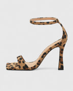 Vanesa | Sandalia de Tacón Fino con Estampado Leopardo