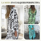 Biarritz | Vestido Safari Chic con estampado de leopardo