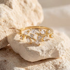 Celine | Anillo en Espiral de Cristal