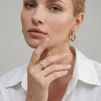 Celine | Anillo en Espiral de Cristal