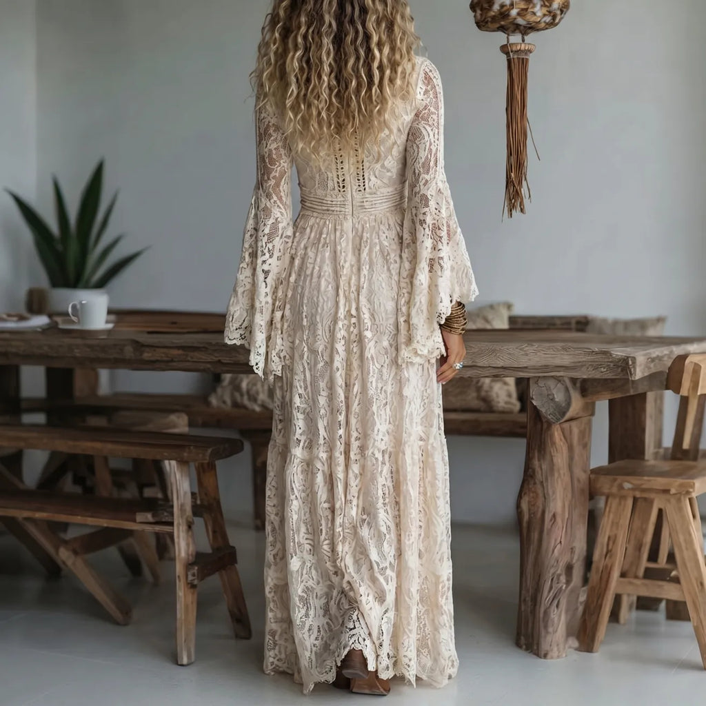 Roma | Vestido largo boho premium