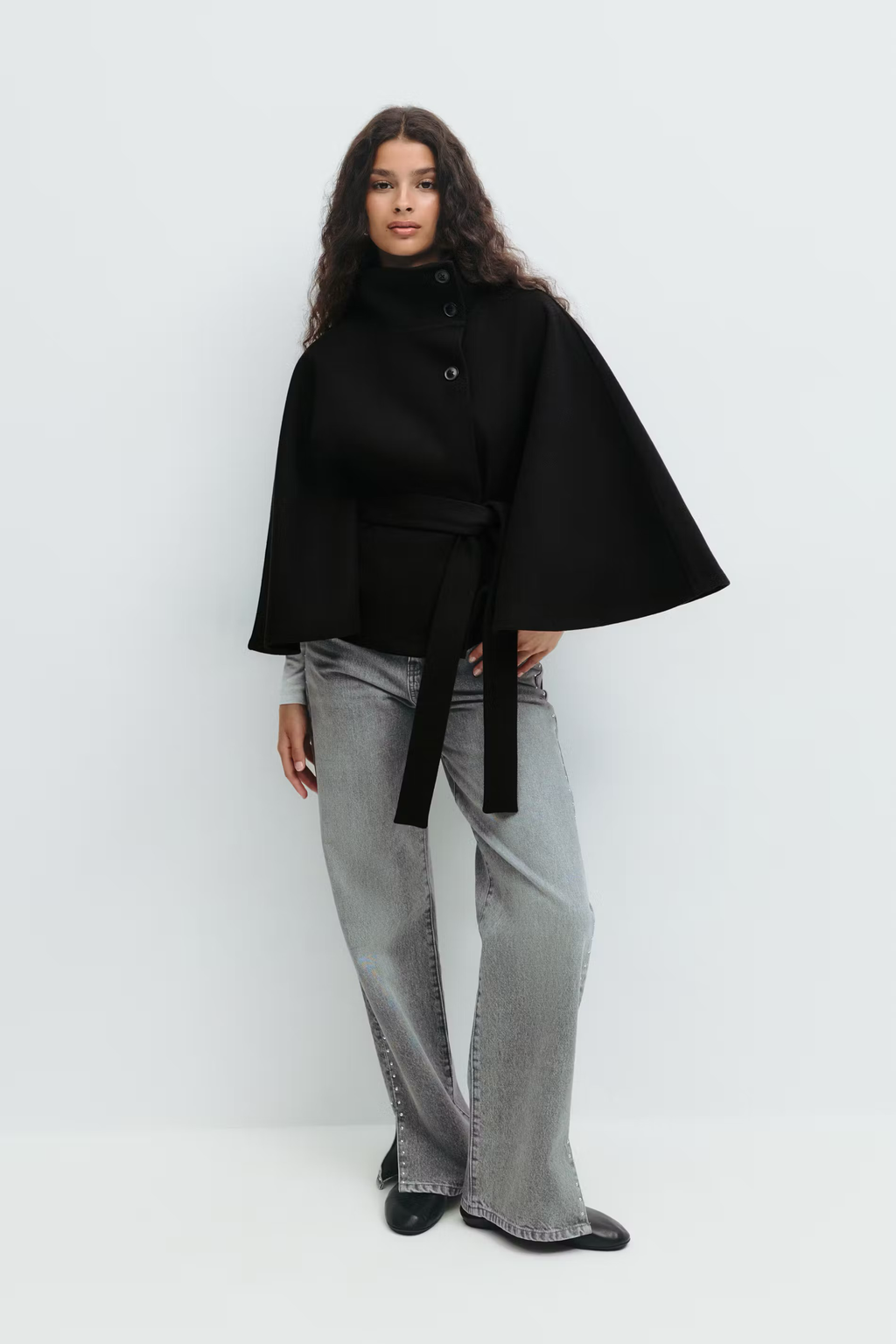 Cayetana | Capa elegante con cintura ajustable