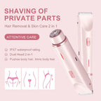 1PCS Women'S Bikini Trimmer, Electric Shaver, Dual Head Electric Razor, Two-In-One Women'S Body Shaver, and Ipx67 Waterproof Wet