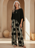 Valeriana | Conjunto Top Asimétrico y Pantalón Boho