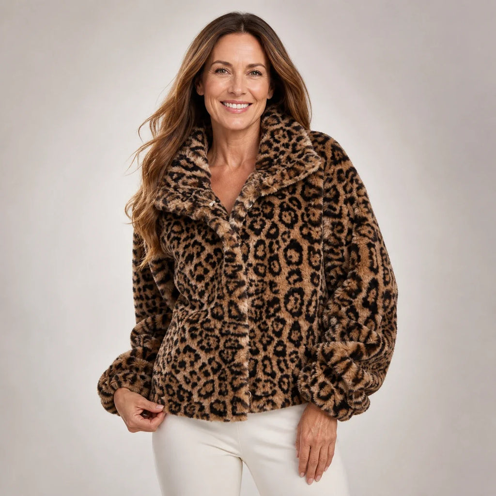 Leonor | Abrigo con Estampado de Leopardo