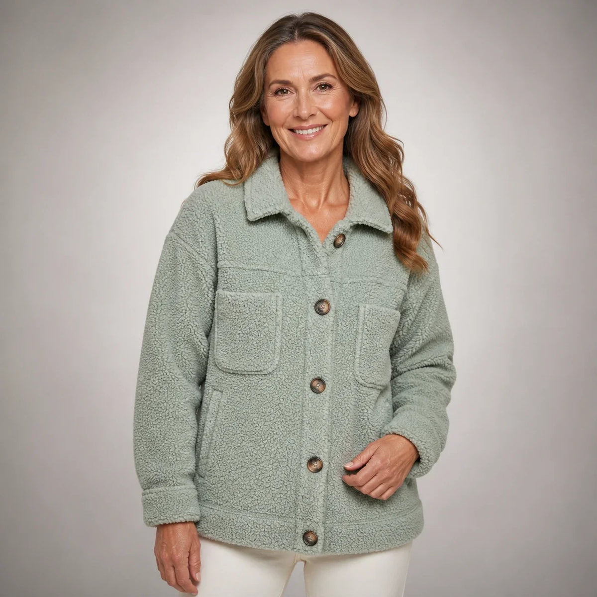 Rocío | Chaqueta de polar suave con botones