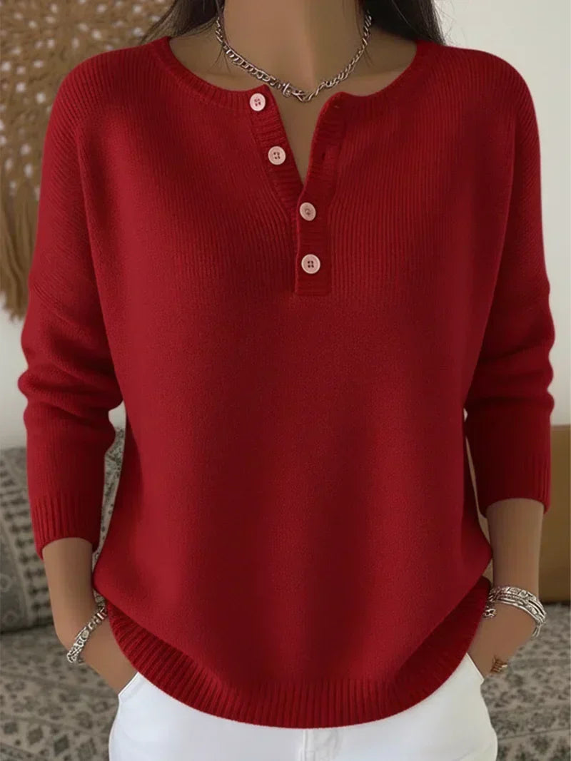 Beatriz | Jersey de Punto con Botones Henley