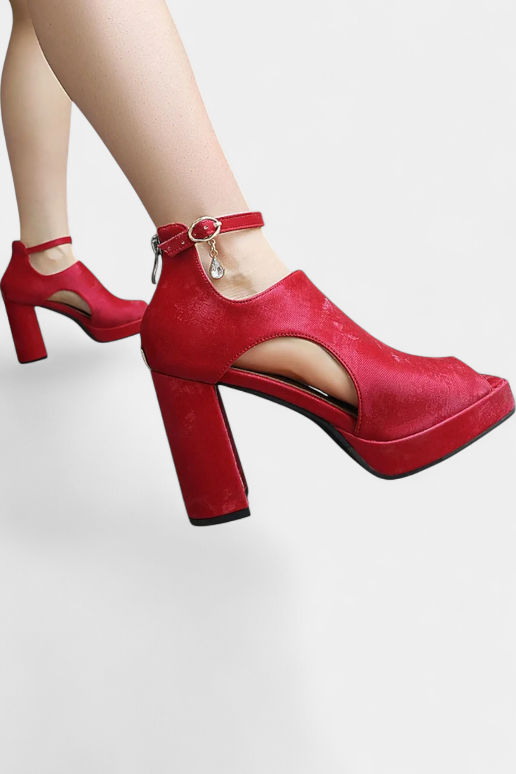 López | Tacones Gruesos Multicolor