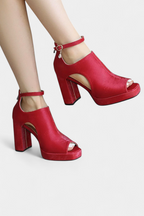 López | Tacones Gruesos Multicolor