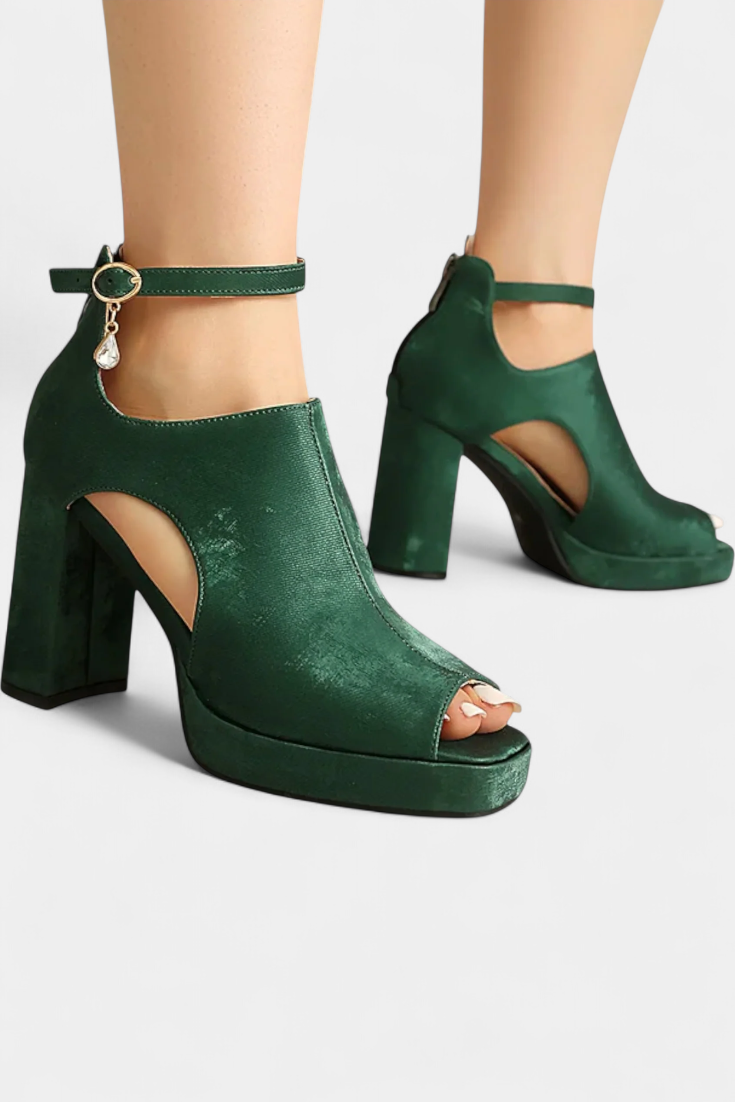 López | Tacones Gruesos Multicolor