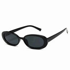 Gafas de sol retro ovaladas mujer – lentes negras UV400 estilo vintage