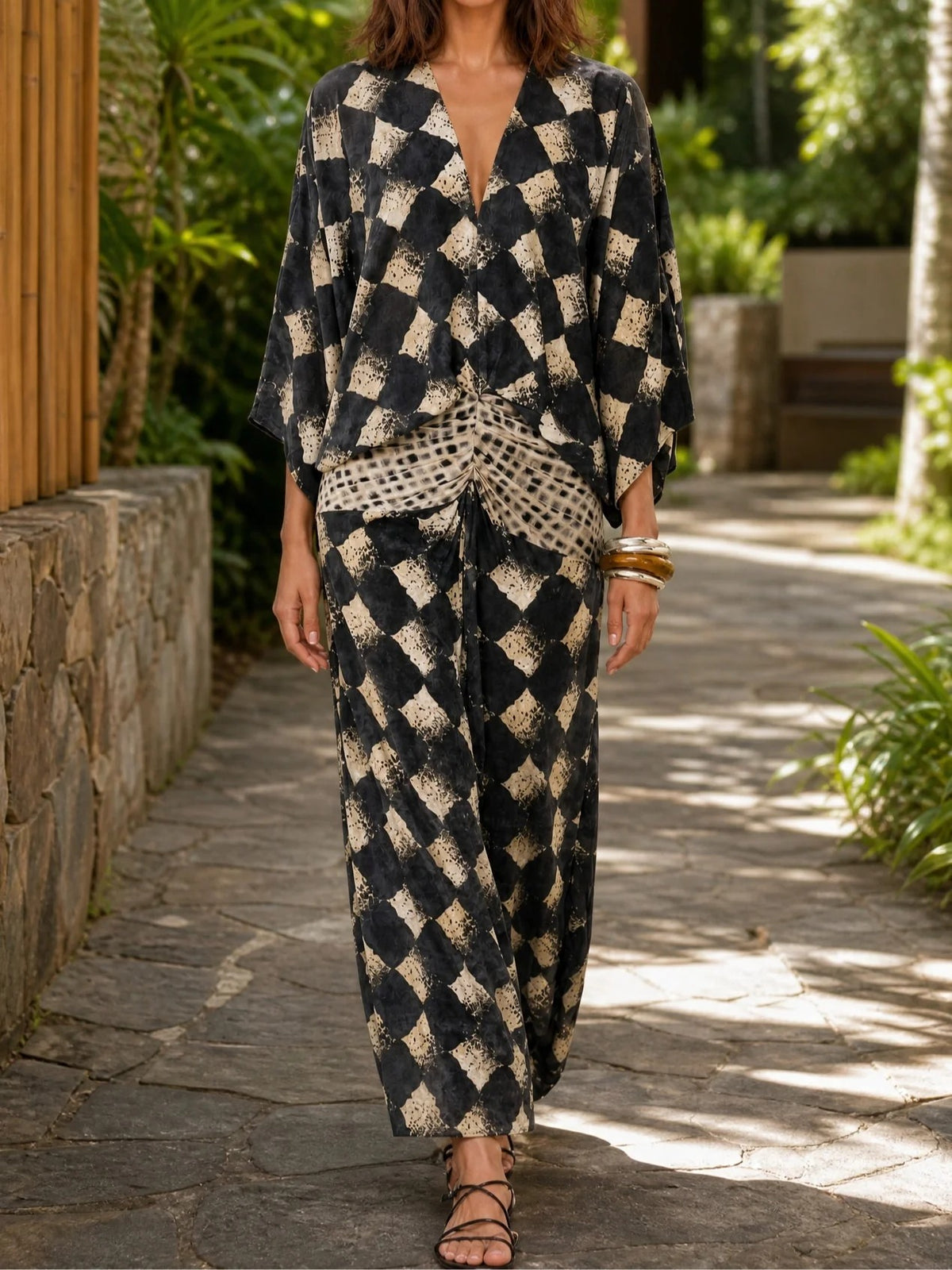 Nerano | Vestido Mosaico Mediterráneo