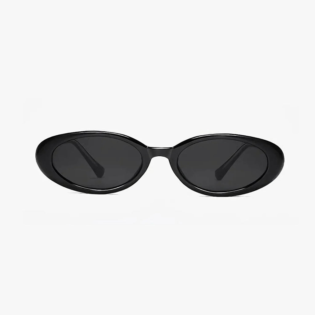 Gafas de sol retro ovaladas mujer – lentes negras UV400 estilo vintage