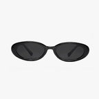 Gafas de sol retro ovaladas mujer – lentes negras UV400 estilo vintage