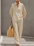 Livia | Conjunto Mujer Algodón y Lino Fluido – Estilo Elegante y Natural