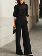 Odette | Conjunto de Tres Piezas En Color Negro