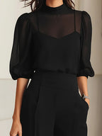 Odette | Conjunto de Tres Piezas En Color Negro