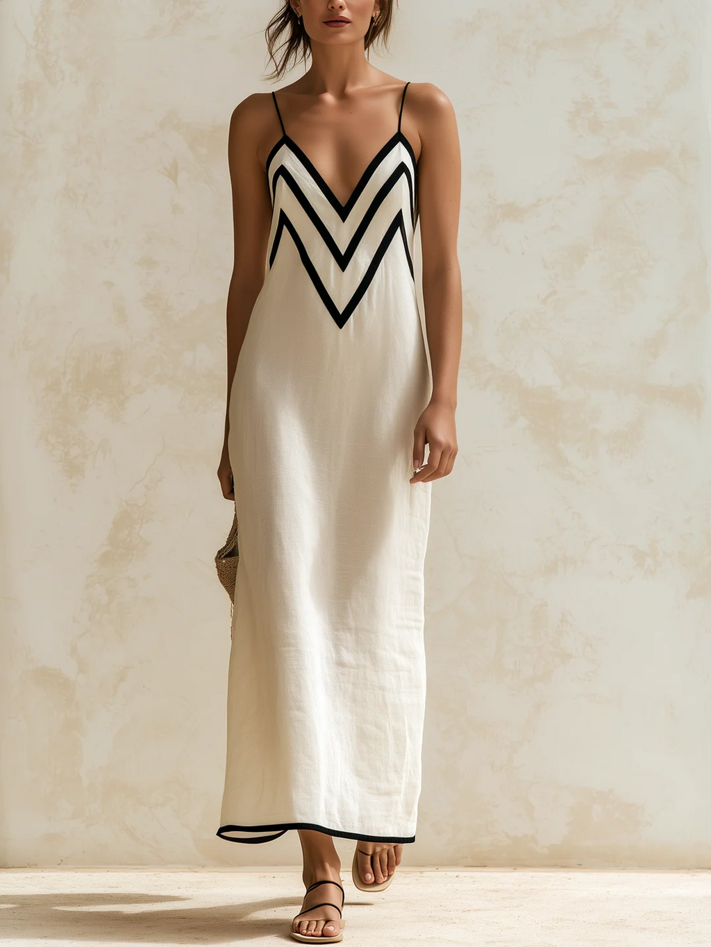 Amalfi | Vestido Maxi con Diseño Chevron