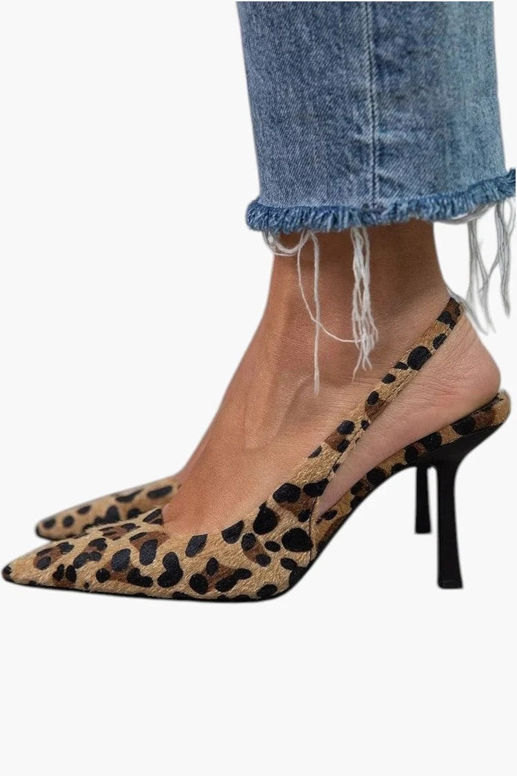 Azalea | Tacones mujer puntera fina tacón elegante oficina casual