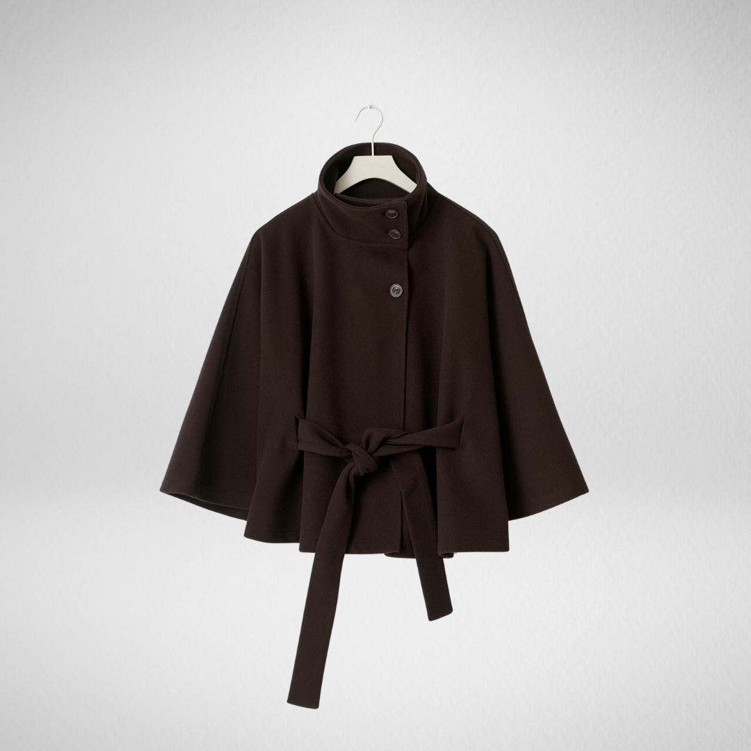Cayetana | Capa elegante con cintura ajustable