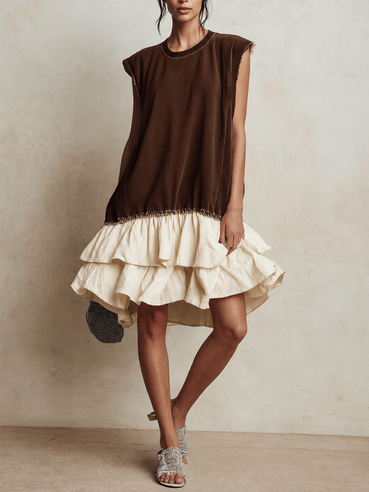 Hilaria | Vestido Corto de Bloques de Color