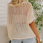 Noa - Jersey de verano de punto calado casual
