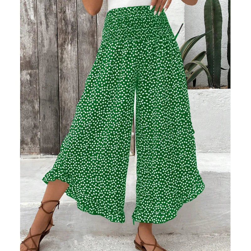 Pantalones Mujer Fluidos Cintura Alta - Estilo Elegante y Cómodo